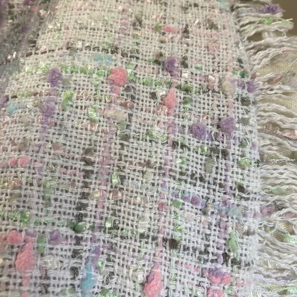 Elle Women's Tweed Pastel Coloring Skirt Suit Set Size XXL/10 - Picture 9 of 11